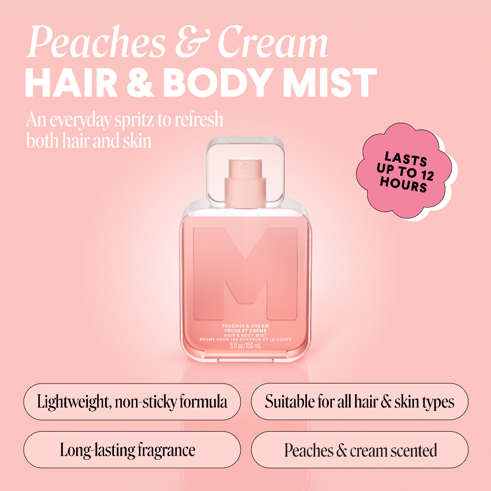 104396SLB-CA_MONDAY HAIRCARE_HAIR AND BODY MIST PEACHES AND CREAM_IMAGE 1