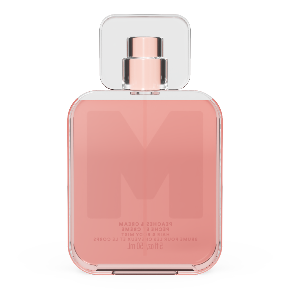 104396SLB-CA_MONDAY_HAIR & BODY MIST_PEACHES AND CREAM_BACK OF PACK